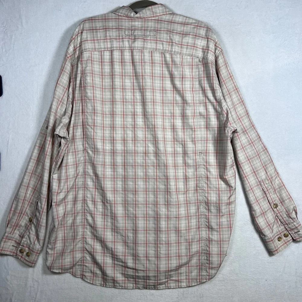 BUNDLE Duluth Trading Co Mens XL Tall Plaid‎ Fishing Hiking Shirts Vented Mesh